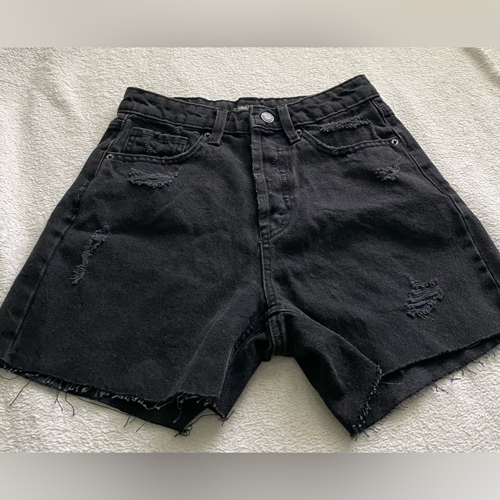 Wild Fable Black Denim Jorts Size 00
